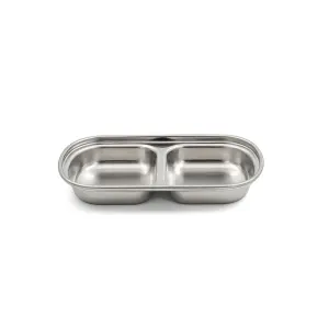اردو خوری مستطیل دو خانه مدل 2PC استیل