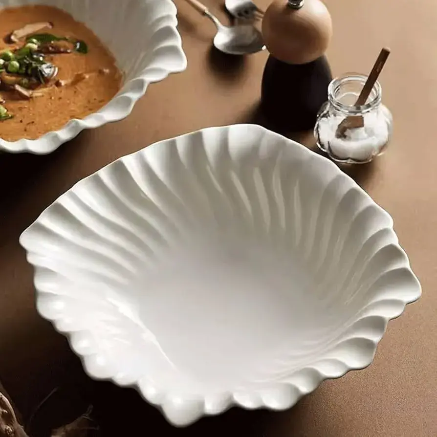 خرید ظرف سالاد خوری چینی سفید