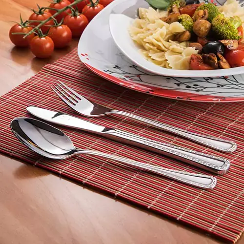 سرویس قاشق چنگال 18 نفره استیل کلاسیک