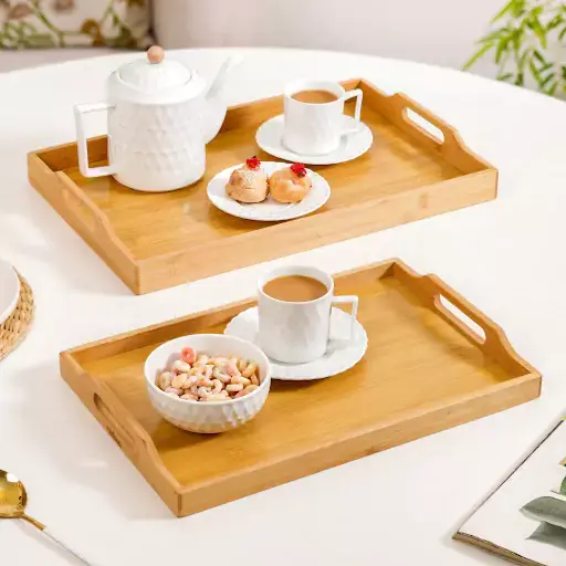 سینی پذیرایی چوبی